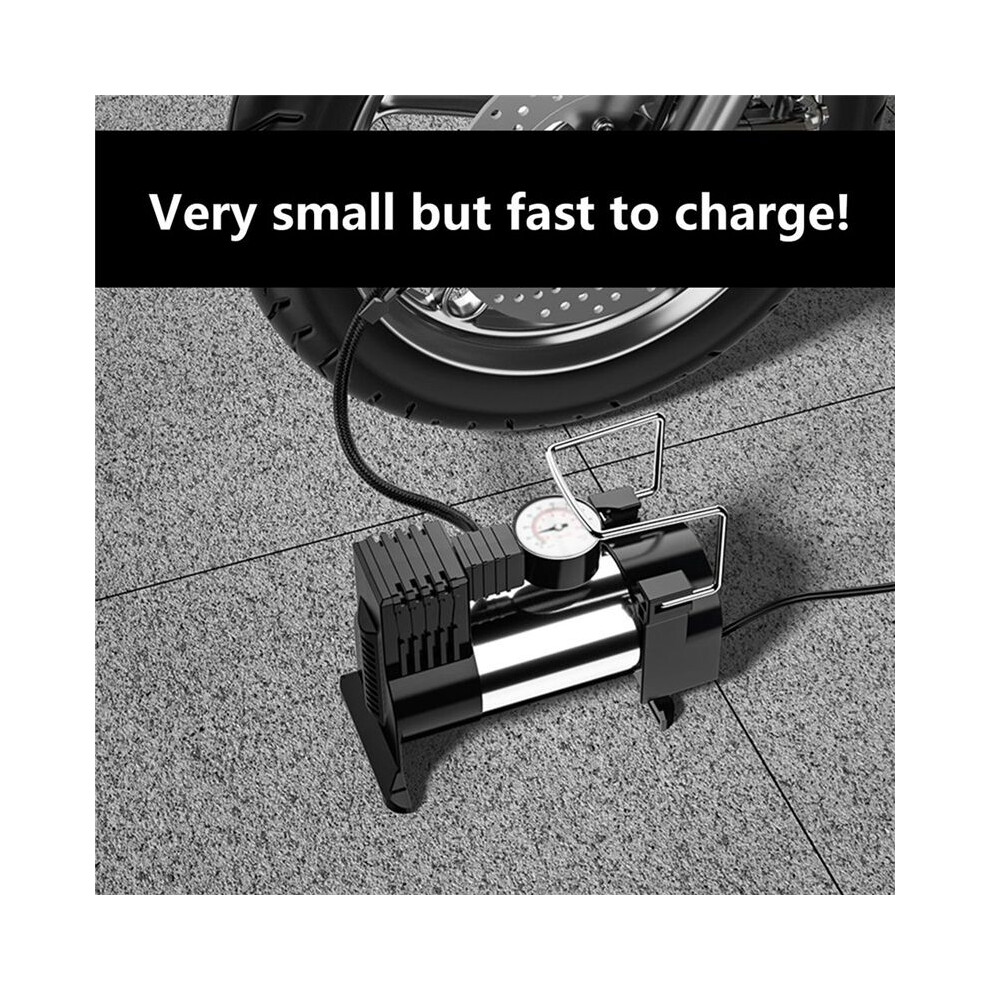 Portable Electric Tire Inflator Pump: Multifunction Vehicle Air Pump With 12V Compressor For Small Vehicles 4713786192680