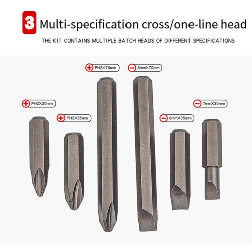 7-Piece Impact Screwdriver Set Impact Screwdriver Impact Screwdriver Stubborn Rust Dead Screwdriver Percussion Batch 2