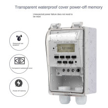 Automatische Digitale Tijdschakelrelais Programmeerbare Timercontroller met Waterdichte Buitenbox 220V