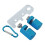Framing Square with Holder - Carabiner Stair Guages Knobs Framing Tool Rafter Gauge for Stair Stringer Layout Tool 4