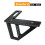 Carpenter Square Aluminum Miter Triangle Ruler Precision Hole Scriber Woodworking Square Protractor 45/90 Degree-Red 4
