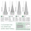 4 Piece Mandrel Wire Wrapping Tools Set,Includes Triangular, Round, Oval, Square and Plastic Handle for Metal Winding 6