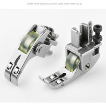 B Three Wheels Thick Roller Presser Foot for Industrial Sewing Machine Multifunctional Wheel Presser Foot