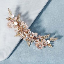 Vintage Gold Rhinestone Hairpin for Wedding & Cheongsam