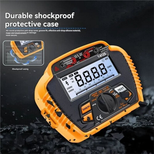T6125 High Accurate Insulation Resistance Tester Electrical Digital Megohmmeter Insulation Meter 2500V 200GΩ 2