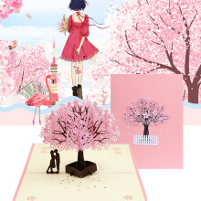 \"Pink Floral Greeting Card for Anniversaries\" (49 chars)
