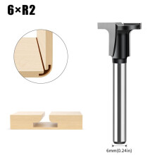 6mm Shank Carbon Crystal Plate Arc Bending Router Bit T-Half Round Flat Slotted Angle Cutter Woodworking Tools