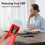 Portable Electromagnetic Field Radiation Detector EMF Meter EMF Detector Red 9