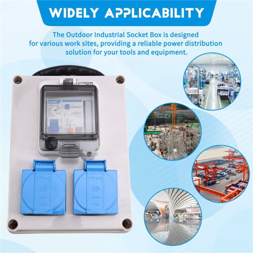 Outdoor Industrial Socket Box Work Site Distributor Portable  Socket Box Waterproof Box Mobile Power Box 2