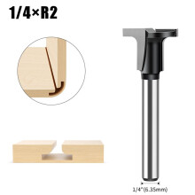 1/4In Shank Carbon Crystal Plate Arc Bending Router Bit T-Half Round Flat Slotted Angle Cutter Woodworking Tools