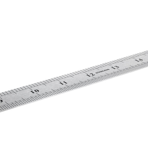 Stainless Steel Double Side Measuring Straight  Ruler 60cm/24", Silver 2