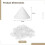 50 PCS Pottery Kiln Nails, Ceramic Refractory Cone Support Nails, 2516  High Temperature-Resistant Supporting Nails 6