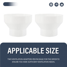 2 Stuks 6 Tot 4 Inch Kanaalverkleiner ABS Luchtkanaaladapter Kanaalventilator of Droger Ontluchtingsadapter HAVC Pijpconnector, Wit