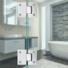 Clip à 180 Degrés pour Porte D'Armoire en Verre, Installation Facile, Pince pour Porte D'Armoire, Vitrine, Douche en Verre, Armoire, Charnière de