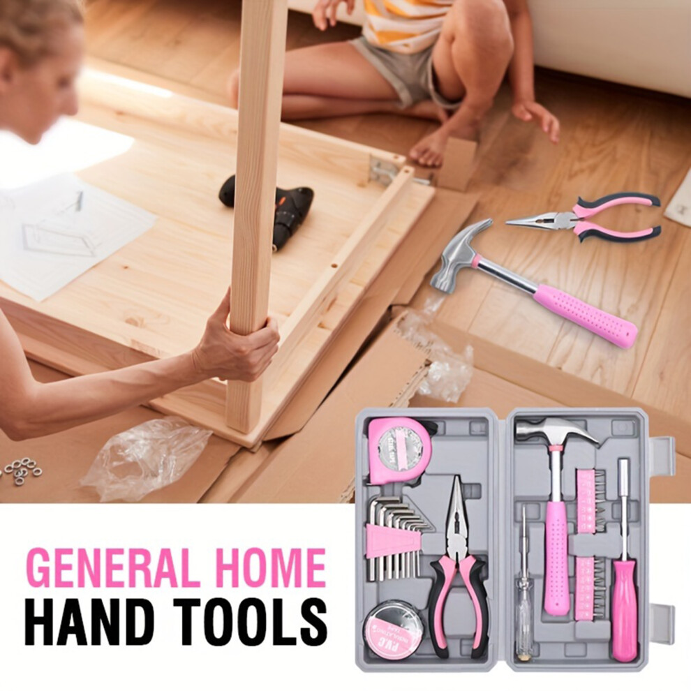 29Pcs Basics Household Tool Set With Screwdriver Plier Scissor Diy Tool Kit Suitable For Improvement Projects 6443564756589