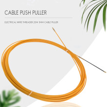 20 M 3 Mm FÜHrungs Vorrichtung Fiber Glas Elektro Kabel DrÜCken Abzieher Rohr Schlange Rodder Fisch Band Draht
