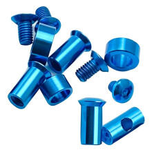 Titanium Folding Knife Screws for Chris Reeve Large Sebenza 21 Folding Knife DIY Making Accessories Spindle Clamp 1 Set