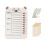 (Off-white (bear style)) Reusable Weekly Task Board for Efficient Planning 5