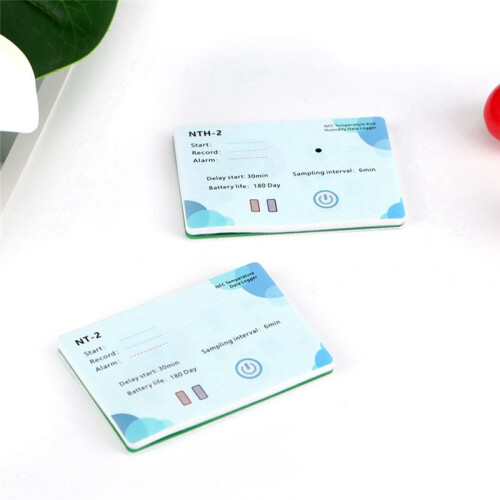 NFC Wireless Data Recorder 180 Days Data Logger LCD Indicator 500,000 Groups for Chemical NFC Temp Humidity Logger 2