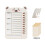(Off-white (bear style)) Reusable Weekly Task Board for Efficient Planning 9