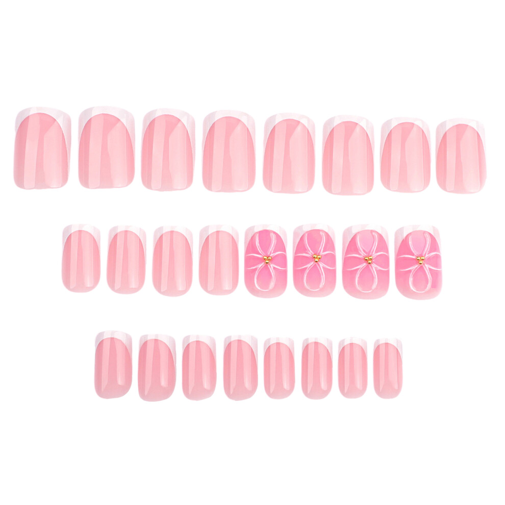 Dachuang Beauty French Tip Fake Nails - Salon Quality, Zero Pressure