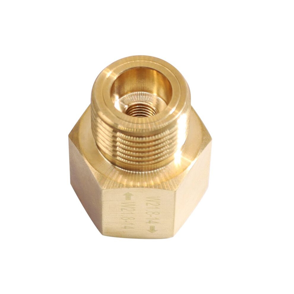 Co2 Cylinder Tank W21.8-14 To W21.8-14 Adapter Converter With Rpv Valve For Aquarium Fish Tank 4711324872278