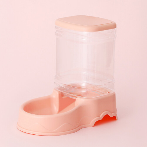 (Pink) 3.8L Auto Cat & Dog Feeder for Pets