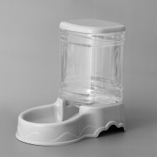 (Gray) 3.8L Auto Cat & Dog Feeder for Pets