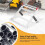 2Pcs Adjustable Cutting Machine Support Frame,Foldable Cutting Machine Work Support Stand, Cutting Machine Attachment 5
