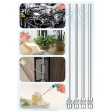 10 Pcs Blunt Tip Dispensing Needles 4 Inch, 12 Gauge Stainless Steel Blunt Needles Fluid Applicator 8G