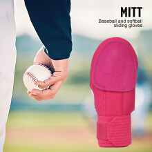 (Rose Red, Left) Sliding Gloves for Baseball & Softball - Anti-Slip, Lightweight