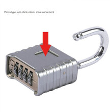 Heavy Duty Combination Padlock, Outdoor Padlock, Mechanical Combination Lock for Lockers,Gates(Silver)