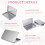 Rectangular Metal Tin Box with Lid Metal Hinged Lid Tin Metal Empty Tin Box Container Silver Storage Tin Box,20PCS 3