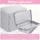 Rectangular Metal Tin Box with Lid Metal Hinged Lid Tin Metal Empty Tin Box Container Silver Storage Tin Box,20PCS 5
