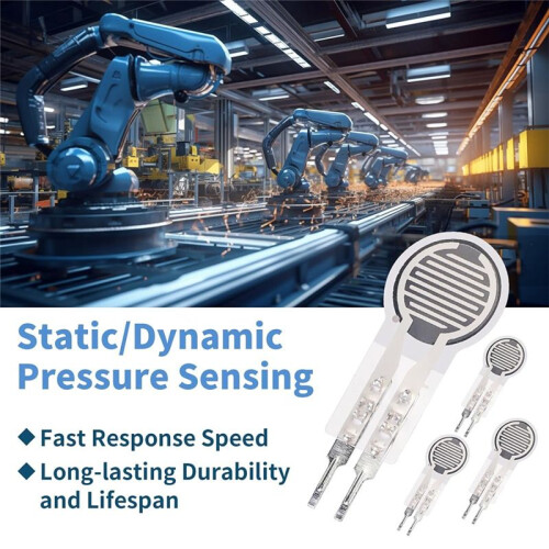 4Pcs Thin Film Pressure Sensor 20g-2Kg High Sensitivity Force Sensitive Resistor Force Sensor Pressure Sensors 2