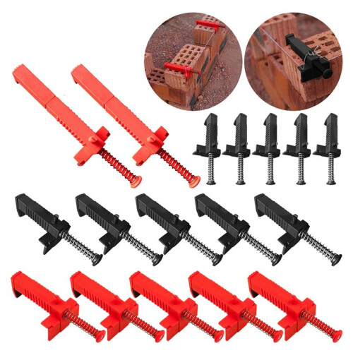 Bricklaying Wire Drawer Brick Leveling  Runner Puller for Construction Building Fixer Measuring Tools Red 2PCS 2