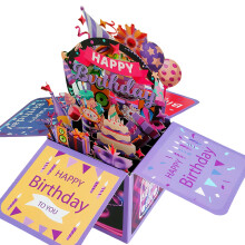 3D Pop-up Birthday Card - Handmade Gift