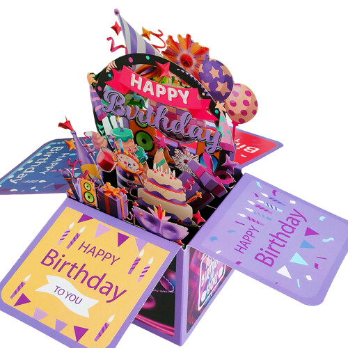 3D Pop-up Birthday Card - Handmade Gift