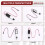 Atuador Linear Tipo Micro, Curso de 1 Polegadas, 90 N/20,3 Lb, Velocidade 9,5 mm/S  Motor Atuador Elétrico Impermeável Atuador Linear 12 V 6