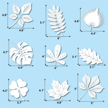 Bird Repellent Window Decals - Leaf Shape