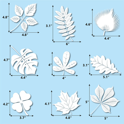 Bird Repellent Window Decals - Leaf Shape
