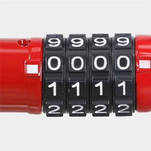 Convenient 4 Digit Code Bicycle Security Lock U Shape Anti Theft Motorcycle Ring Lock Password Lock for Outdoor Riding 2