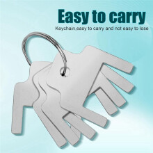 6pcs 770301 Paper Towel Dispenser Keys,Toilet Paper Dispenser with 6 Key Rings Paper Towel Holder Key Tissue Box Key