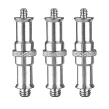 Studio Light Stand Hot Shoe Cold Shoe Adapter for 1/4 to 3/8 Inch Male Metal Converter Threaded Adapter Socket Studs