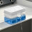 Kitchen Sink Drain Soap Dispenser Dishwashing Soap Press Soap Box with Sponge Kitchen Detergent Container 5