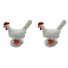 2X Egg Lamp Resin Chicken Egg Lamp Table Lamp Light 3D LED Hen Laying Eggs Night Lights for Bedroom Living Room Decor