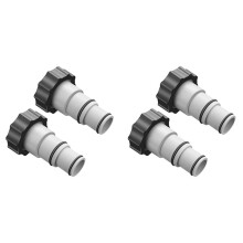 4St Vervangende Slangadapter voor Bovengronds Zwembad, 1,5 Tot 1,25 Inch Slangadapter voor Pompen met Schroefdraad