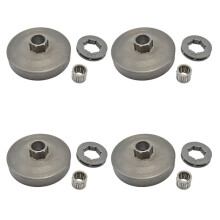 4X Chain Saw 3/8-7T Rim Sprocket with Chainsaw Clutch Drum for 45Cc 52Cc 58Cc Gasoline Engineg Parts Replacement
