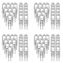 80 Pcs G4 Halogen Bulbs,20W 12V Halogen Light Bulbs 2 Pin Clear Lamp Bulb,for Cooker Lighting,Signal Lights,Track