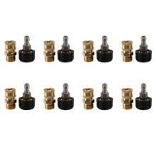 8X Pressure Washer Adapter Set M22 to 1/4 Inch Quick Connect Kit, M22 14mm to 1/4 Inch Quick Connect Kit